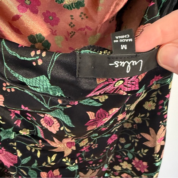 Lulus Make A Move Floral Strapless Jacquard Dress Size Medium - Picture 6 of 6